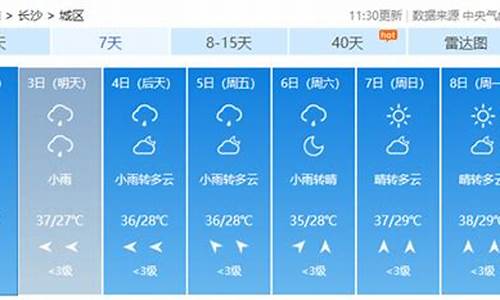 2021年长沙7月天气,7月份长沙天气预