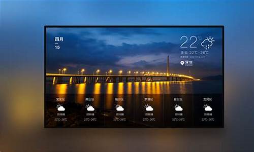 开机桌面的天气预报_天气图标显示桌面
