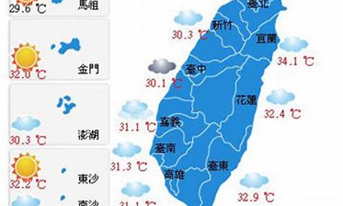 台湾最新天气_台湾9月天气预报